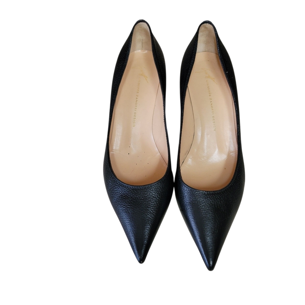 Giuseppe Zanotti Black Leather Heels
